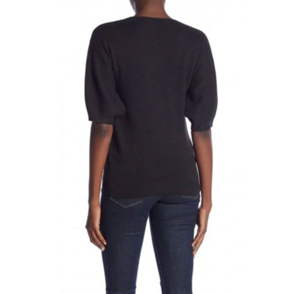 NWT Laundry By Shelli Segal Puff Elbow Sleeve Sweater - Picture 2 of 3